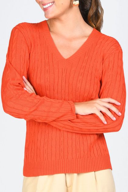 tricot basico gola v