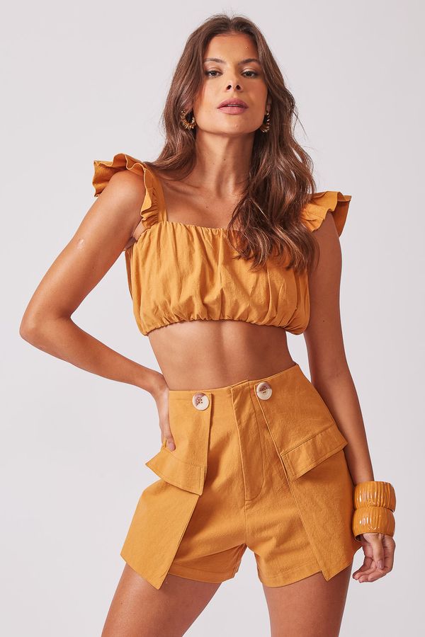 Cropped-bufante-com-alca-babados-TELHA