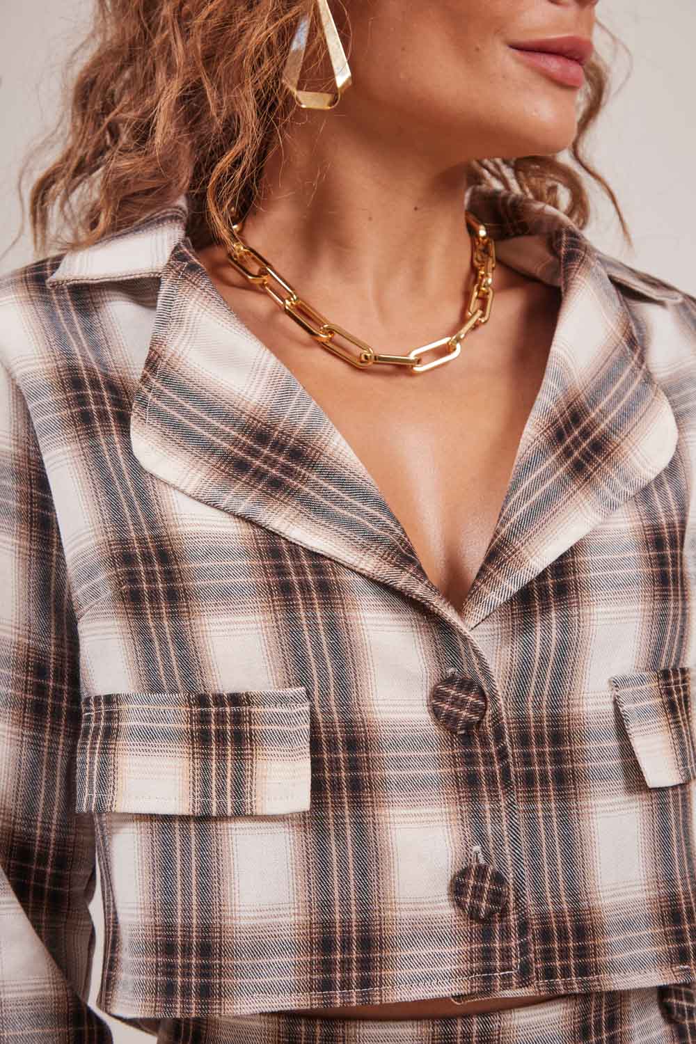 BLAZER-CURTO-XADREZ-TERROSO