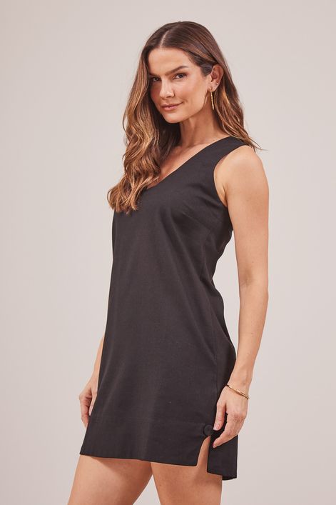 VESTIDO-BOTAO-BARRA-DECOTE-V
