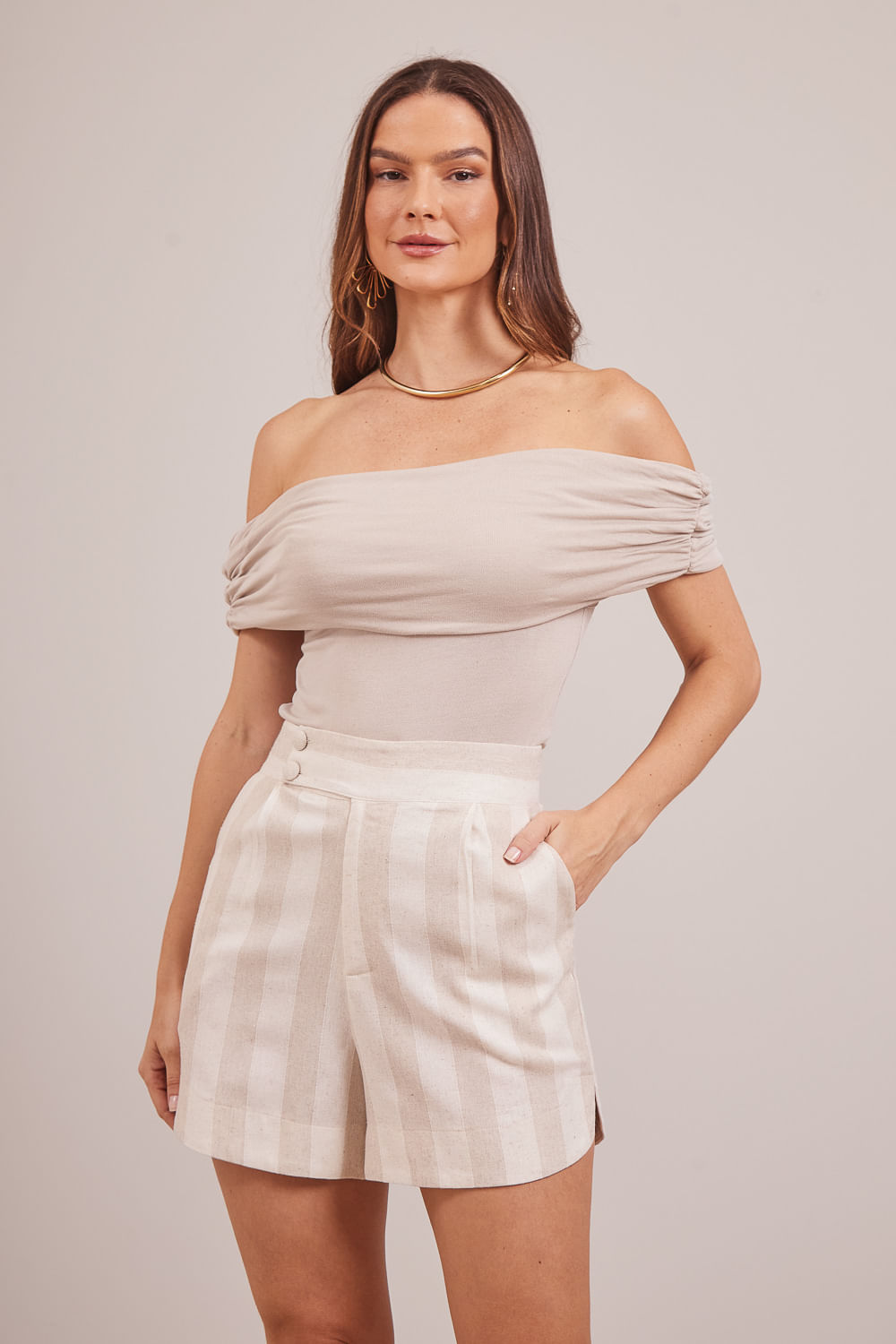 SHORT-LISTRA-NATURAL