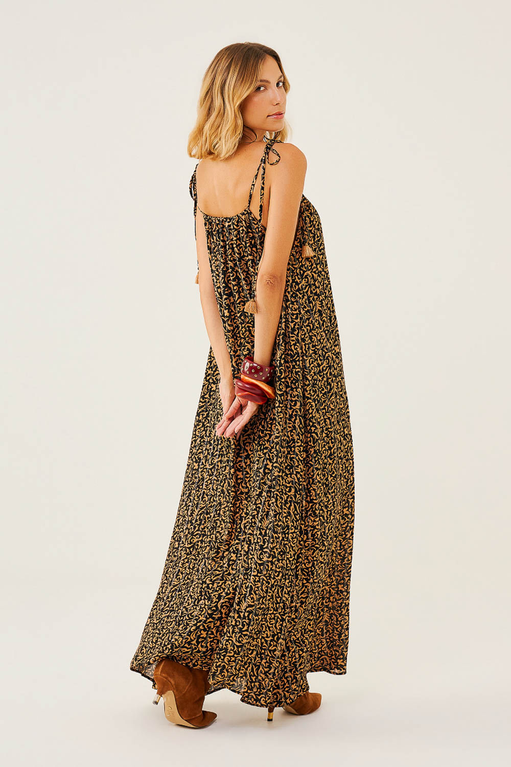 Vestido-Longo-em-Lurex-com-Alcas-de-Amarracao