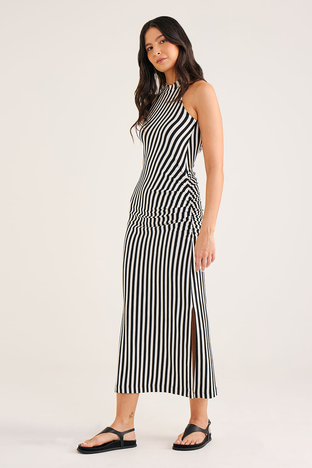 Vestido-Longo-Drapeado