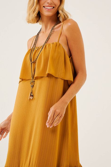 Vestido-Longo-com-Babados-e-Leve-Brilho