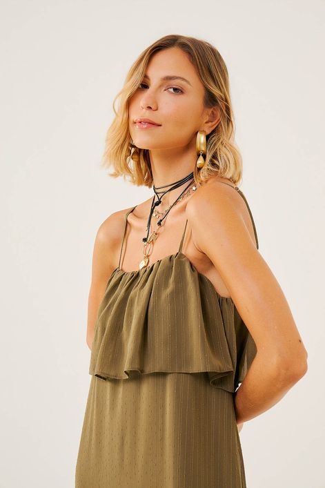 Vestido-Longo-com-Babados-e-Leve-Brilho