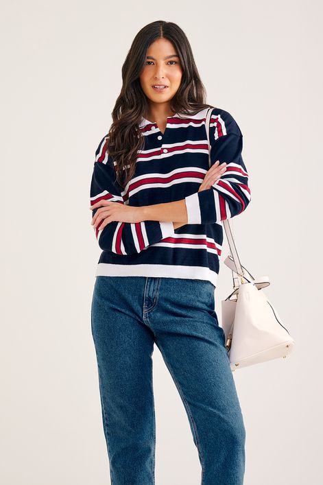 Blusa-Listrada