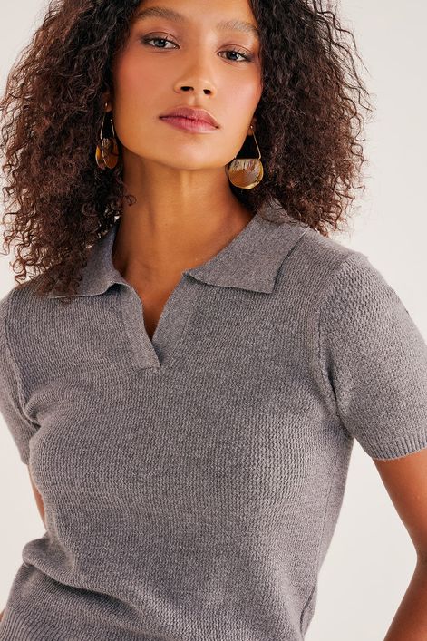 Blusa-com-Gola-Polo-em-Tricot