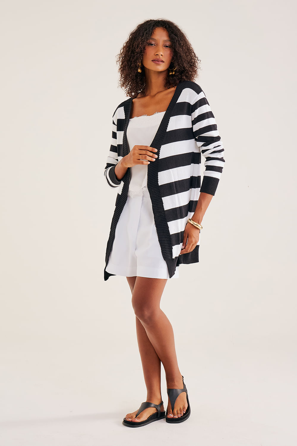 Cardigan-em-Tricot-Listrado