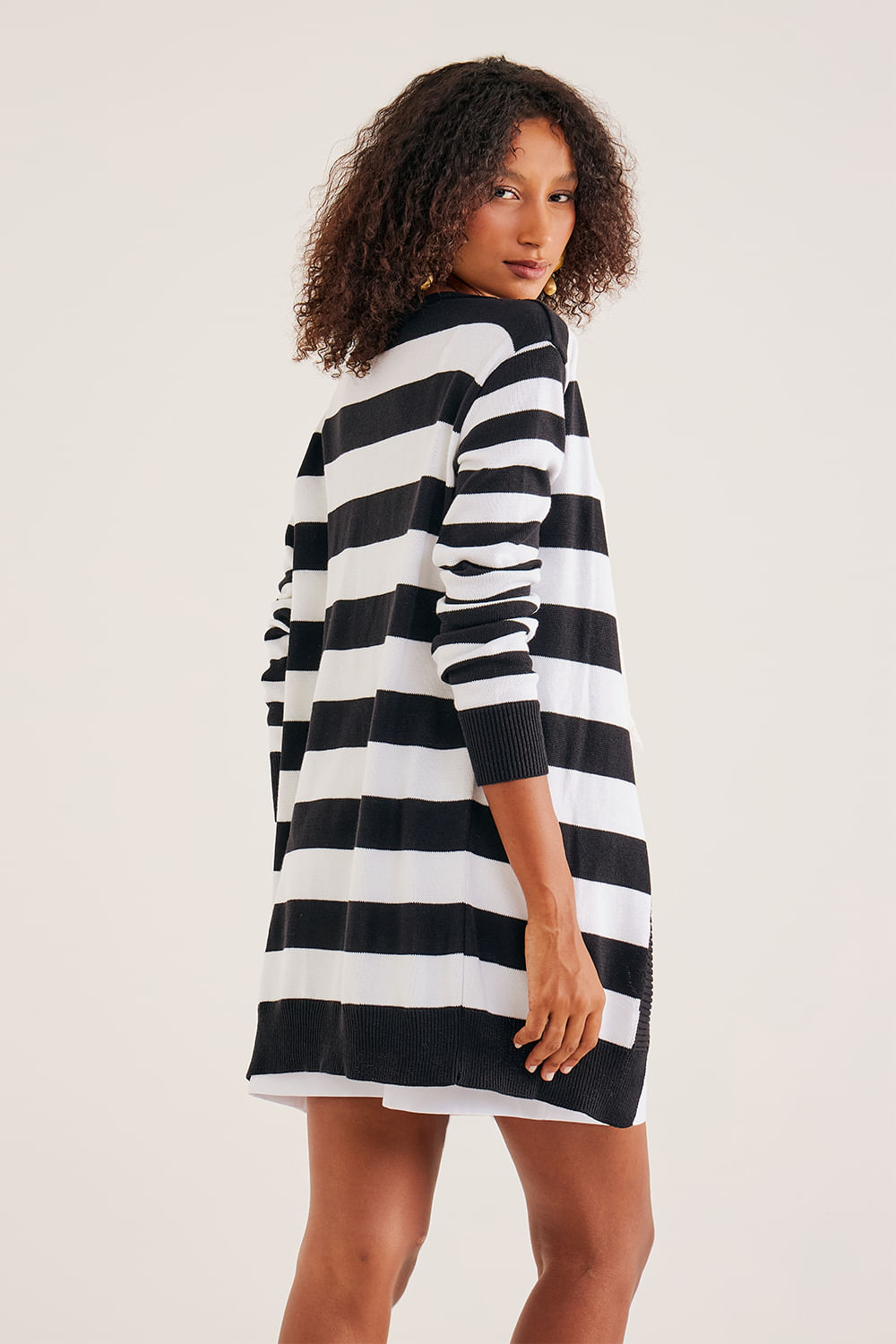 Cardigan-em-Tricot-Listrado