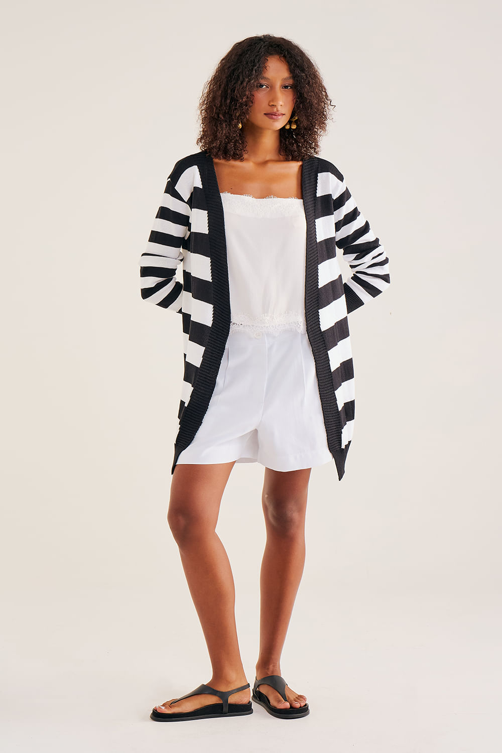 Cardigan-em-Tricot-Listrado