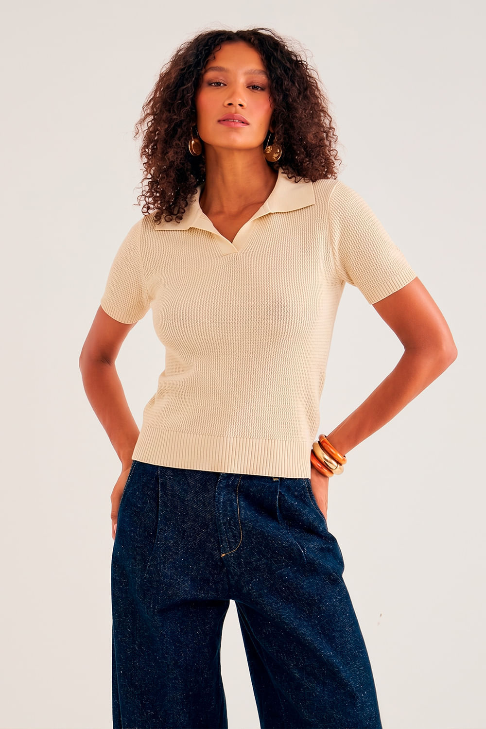 Blusa-com-Gola-Polo-em-Tricot
