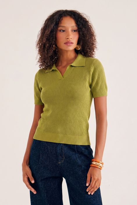 Blusa-com-Gola-Polo-em-Tricot