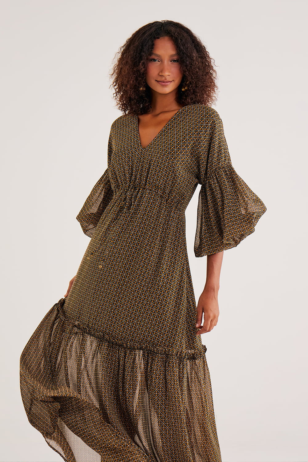 Vestido-Longo-Decote-V