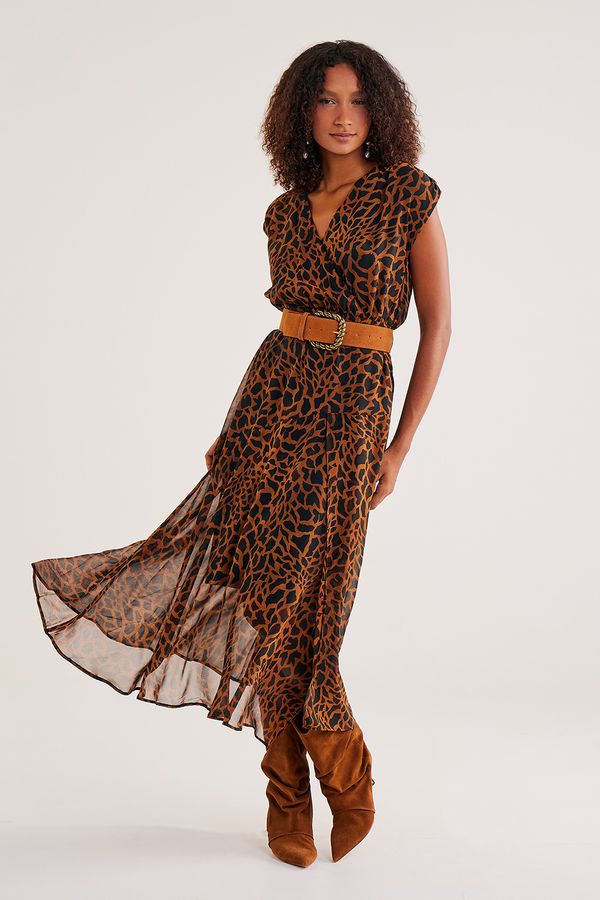 Vestido-Longo-de-Viscose-Creponada