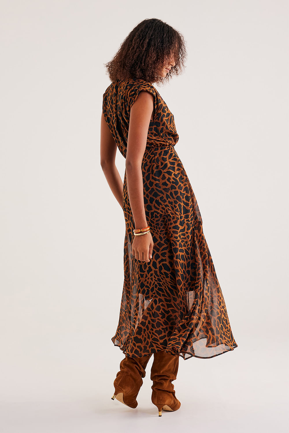 Vestido-Longo-de-Viscose-Creponada